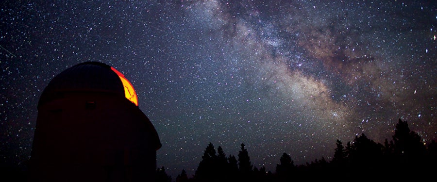 Pine Mountain Observatory and the Milky Way