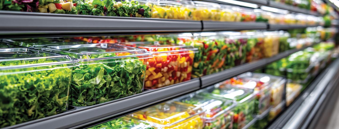 Pre-made salads at DUX Market
