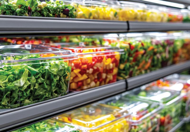 Pre-made salads at DUX Market