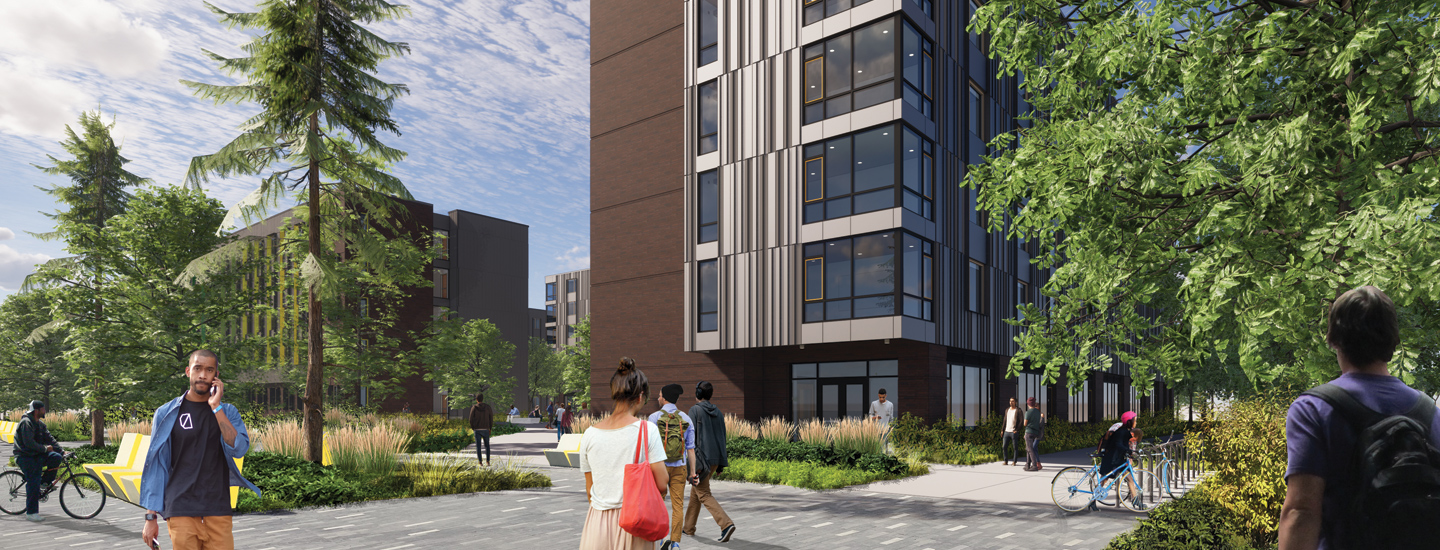Sample Rendering of future residence hall Building C