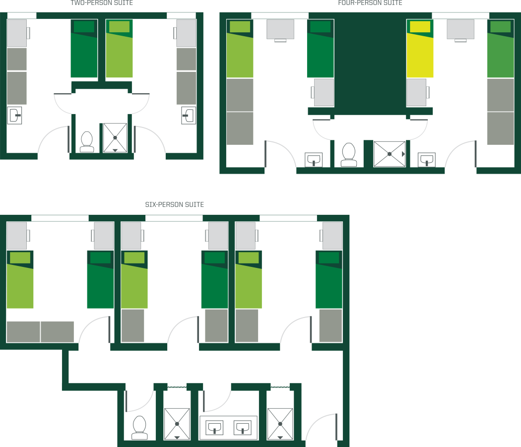 Suite Room Sample Layouts